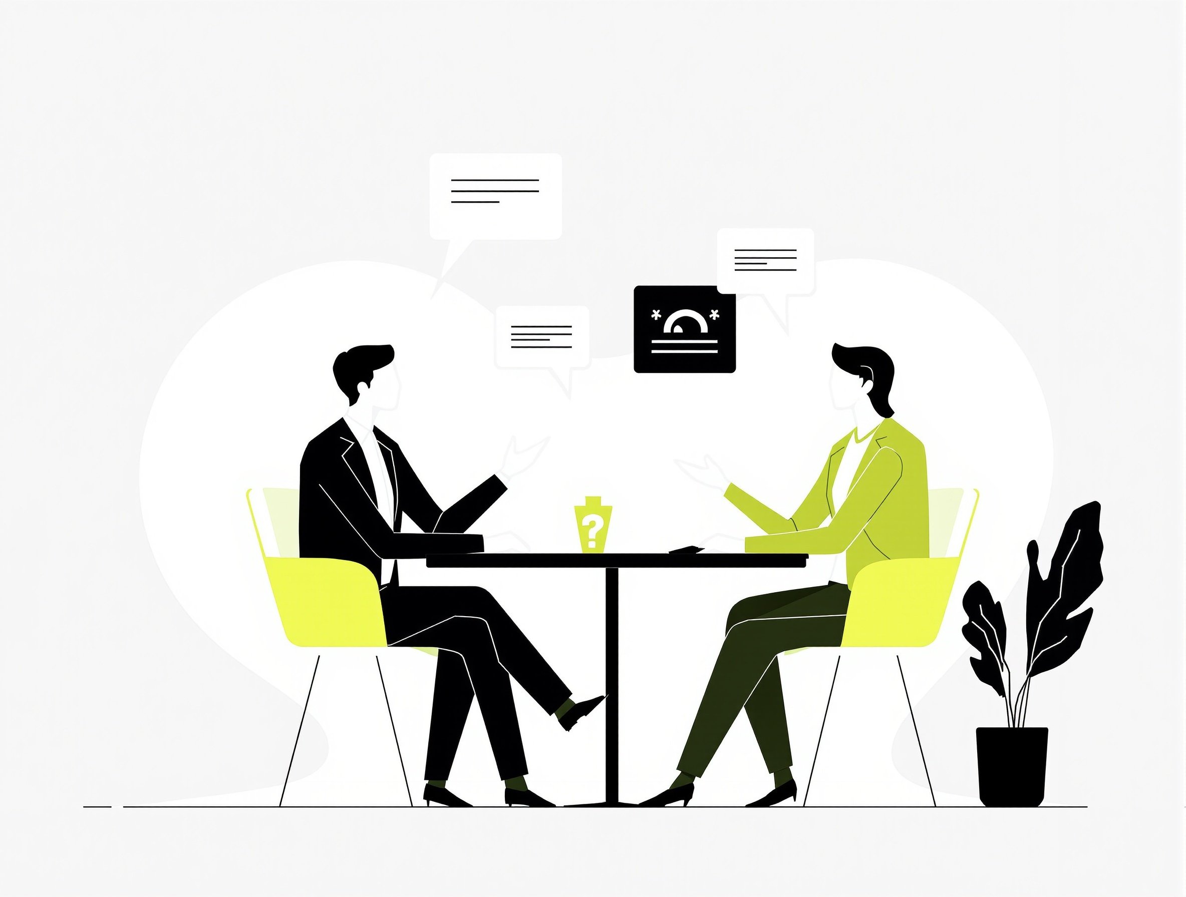 Business consultation meeting